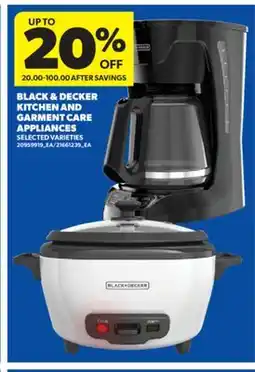 Real Canadian Superstore BLACK & DECKER KITCHEN AND GARMENT CARE APPLIANCES offer