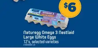 Real Canadian Superstore NATUREGG OMEGA 3 NESTLAID LARGE WHITE EGGS, 12' S offer