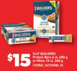 Real Canadian Superstore CLIF BUILDERS PROTEIN BARS, 6 CT, 480 G OR MINIS, 10 CT, 340 G offer