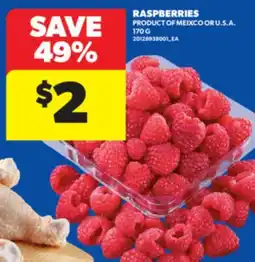 Real Canadian Superstore RASPBERRIES, 170 G offer