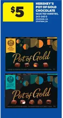 Real Canadian Superstore HERSHEY'S POT OF GOLD CHOCOLATE, 243-245 G offer