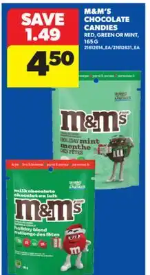 Real Canadian Superstore M & M'S CHOCOLATE CANDIES, 165 G offer
