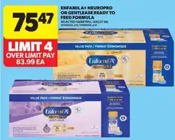 Real Canadian Superstore ENFAMIL A + NEUROPRO OR GENTLEASE READY TO FEED FORMULA, 18X237 ML offer