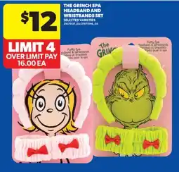 Real Canadian Superstore THE GRINCH SPA HEADBAND AND WRISTBANDS SET offer