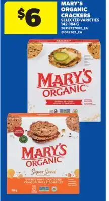 Real Canadian Superstore MARY'S ORGANIC CRACKERS, 142-184 G offer