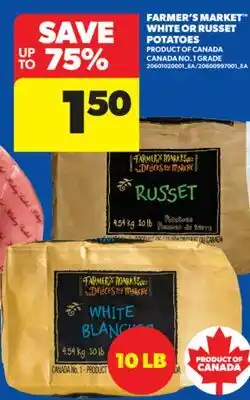 Real Canadian Superstore FARMER'S MARKET WHITE OR RUSSET POTATOES, 10 LB offer