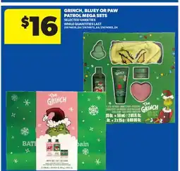 Real Canadian Superstore GRINCH, BLUEY OR PAW PATROL MEGA SETS offer