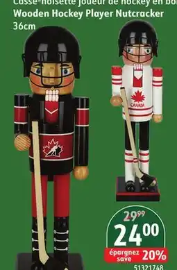 Sushi Shop Wooden Hockey Player Nutcracker offer