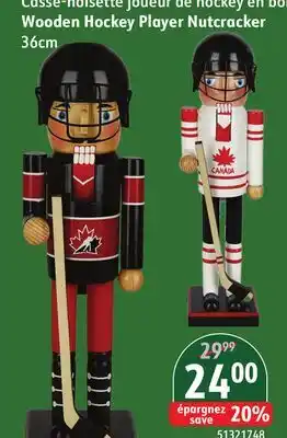 Sushi Shop Wooden Hockey Player Nutcracker offer