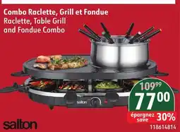 Sushi Shop Salton Raclette, Table Grill and Fondue Combo offer