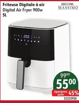 Sushi Shop MASSIMO Digital Air Fryer 900w offer