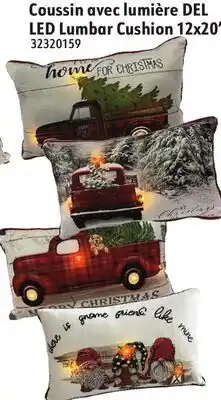 Sushi Shop Coussin avec lumière DEL LED Lumbar Cushion 12x20 offer