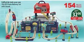 Sushi Shop 154 PCS Train Railway Set with Sound offer