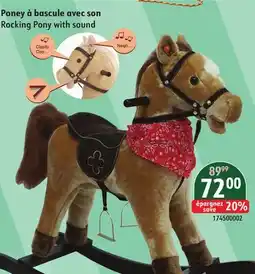 Sushi Shop Rocking Pony with sound offer