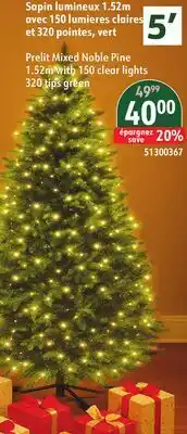 Sushi Shop Prelit Mixed Noble Pine offer