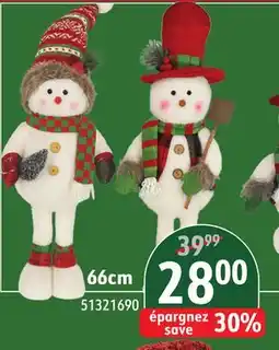 Sushi Shop Fabric Snowman 66cm offer