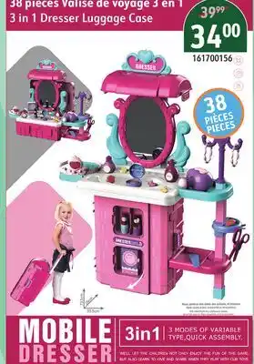 Sushi Shop 3 in 1 Dresser Luggage Case offer