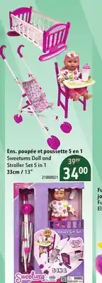 Sushi Shop Sweetums Doll and Stroller Set 5 in 1 offer