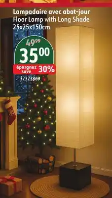 Sushi Shop Floor Lamp with Long Shade 25x25x150cm offer