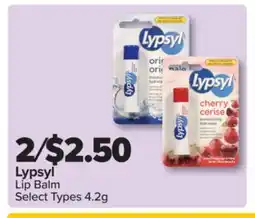 PharmaChoice Lypsyl Lip Balm offer