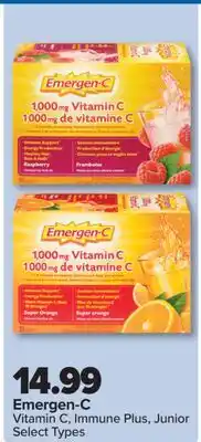 PharmaChoice Emergen-C Vitamin C, Immune Plus, Junior offer