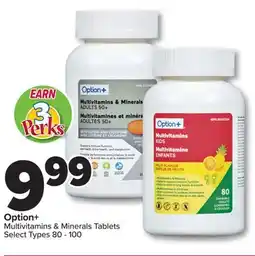 PharmaChoice Option+ Multivitamins & Minerals Tablets offer