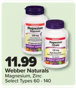PharmaChoice Webber Naturals Magnesium, Zinc offer