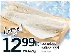 Fortinos BONELESS SALTED COD offer