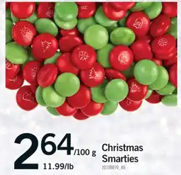 Fortinos CHRISTMAS SMARTIES, 11.99/lb offer