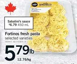 Fortinos FORTINOS FRESH PASTA offer