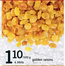 Fortinos GOLDEN RAISINS offer