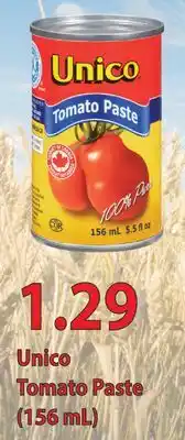 Fortinos UNICO TOMATO PASTE, (156 ML) offer