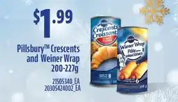 Fortinos PILLSBURY CRESCENTS AND WEINER WRAP, 200-227G offer