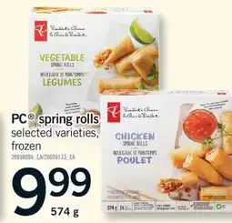 Fortinos PC SPRING ROLLS, 574 G offer