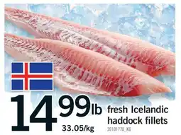 Fortinos FRESH ICELANDIC HADDOCK FILLETS offer