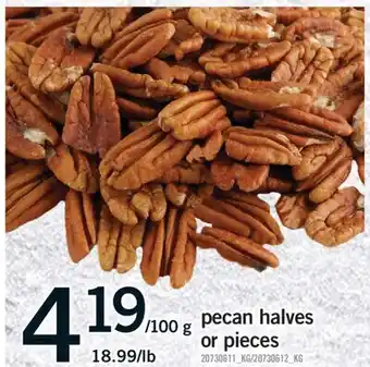 Fortinos PECAN HALVES OR PIECES offer