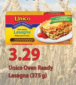 Fortinos UNICO OVEN READY LASAGNA (375 G) offer