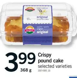 Fortinos CRISPY POUND CAKE,368 G offer