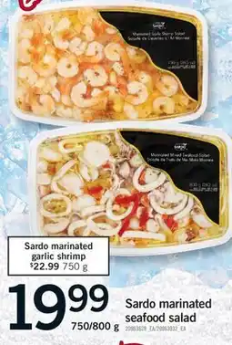 Fortinos Sardo marinated seafood salad, 750/800 g offer