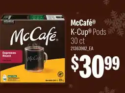 Fortinos MCCAFÉ K-CUP PODS, 30 CT offer