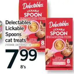 Fortinos DELECTABLES LICKABLE SPOONS CAT TREATS, 8's offer
