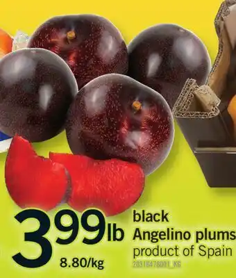 Fortinos BLACK ANGELINO PLUMS offer