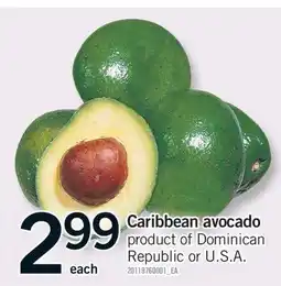 Fortinos CARIBBEAN AVOCADO offer