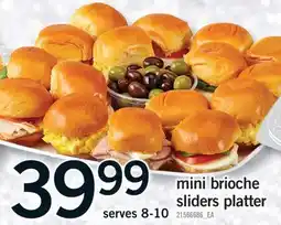 Fortinos MINI BRIOCHE SLIDERS PLATTER offer