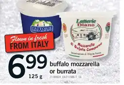 Fortinos BUFFALO MOZZARELLA OR BURRATA, 125 G offer