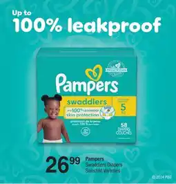 Fortinos PAMPERS SWADDLERS DIAPERS offer