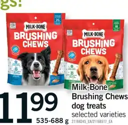 Fortinos MILK-BONE BRUSHING CHEWS DOG TREATS, 535-688 g offer