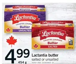Fortinos LACTANTIA BUTTER, 454 G offer