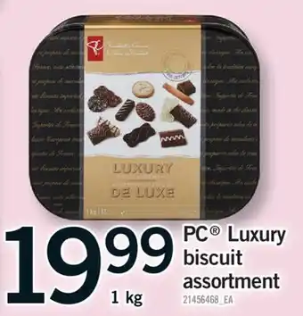 Fortinos PC LUXURY BISCUIT ASSORTMENT, 1 kg offer