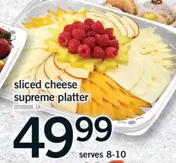 Fortinos SLICED CHEESE SUPREME PLATTER offer